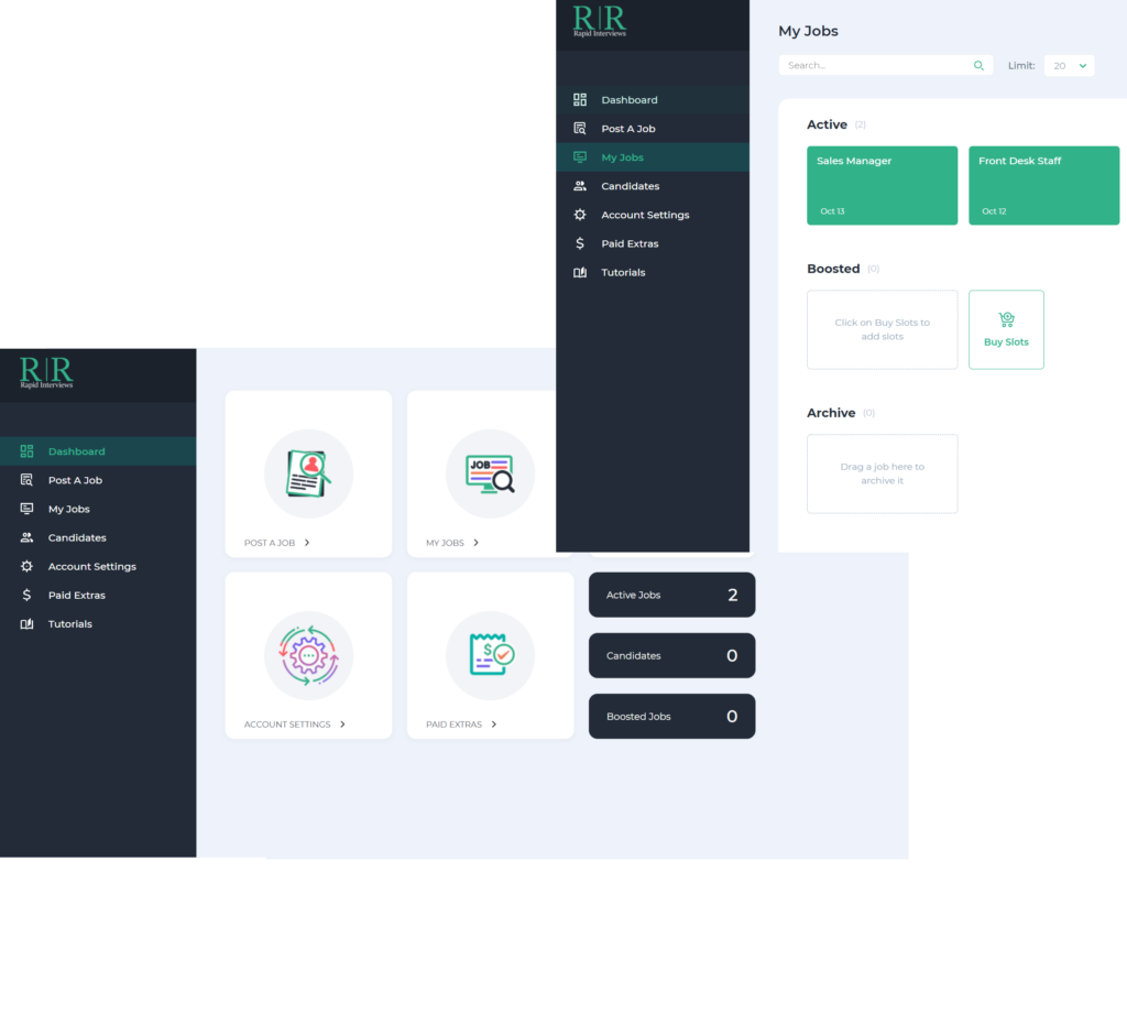 screenshot of Rapid Interviews